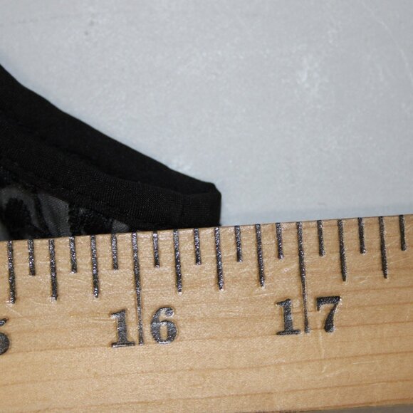 Ann Taylor Dress Sz 4 Black Grey Floral Lined Zip Nylon Polyester Dress - Picture 14 of 16